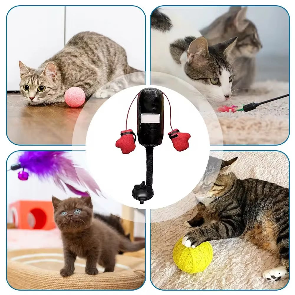 PawRage™ Portable Cat Punching Bag Toy