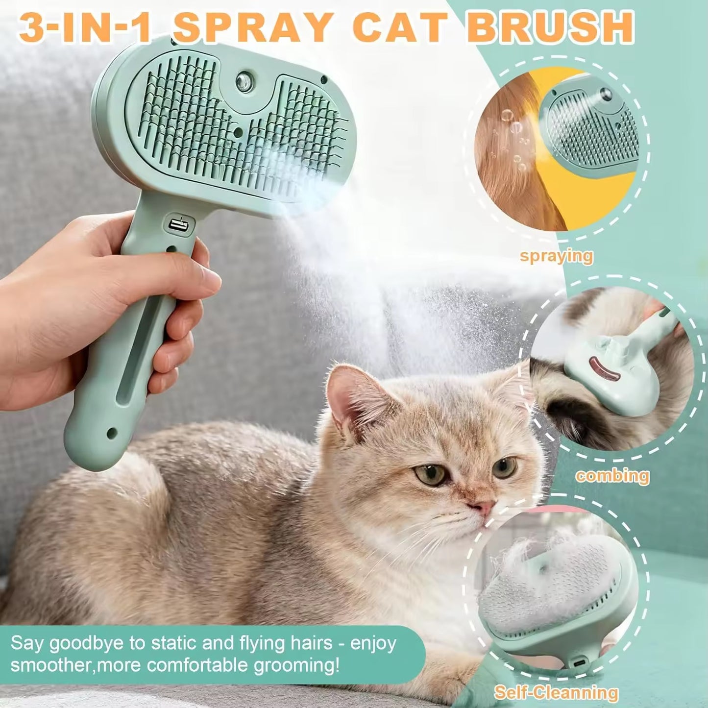 SteamGroom™ Luxury Pet Comb