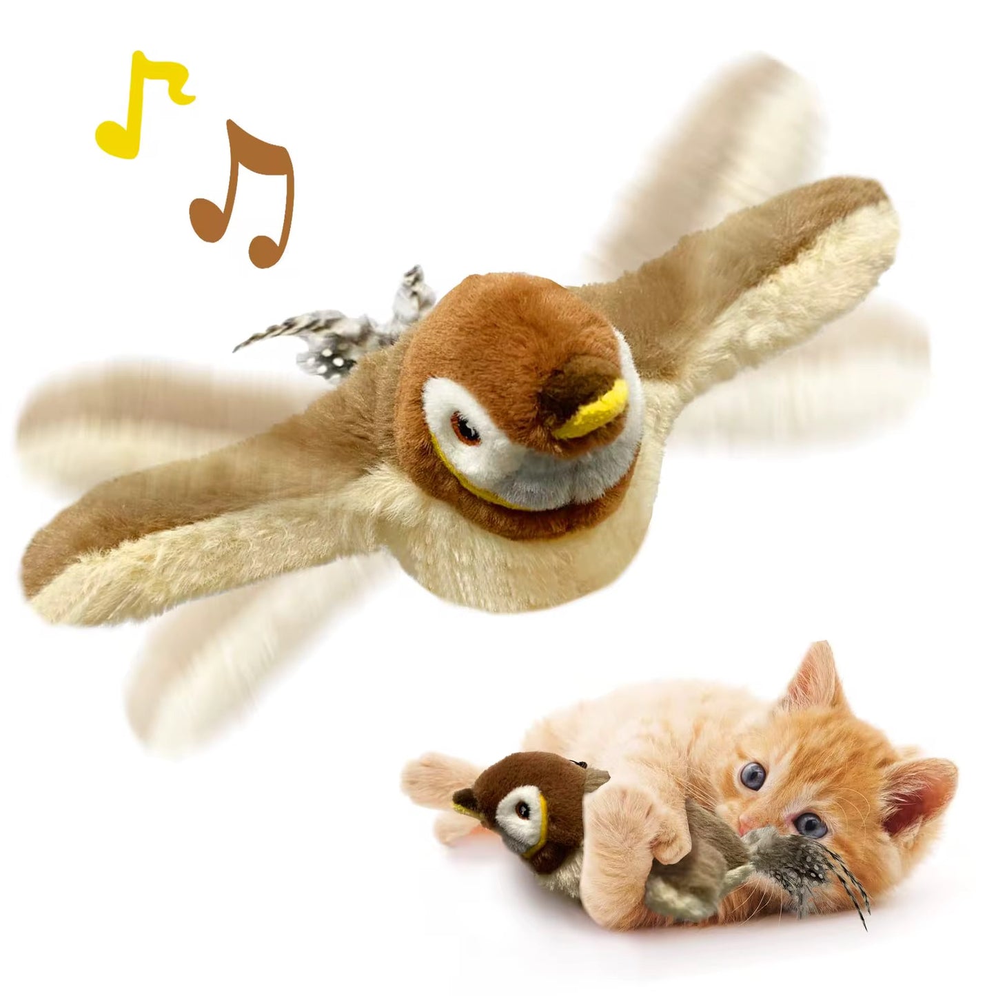 WhiskerWing™ – Motion-Activated Flying Bird Toy for Cats