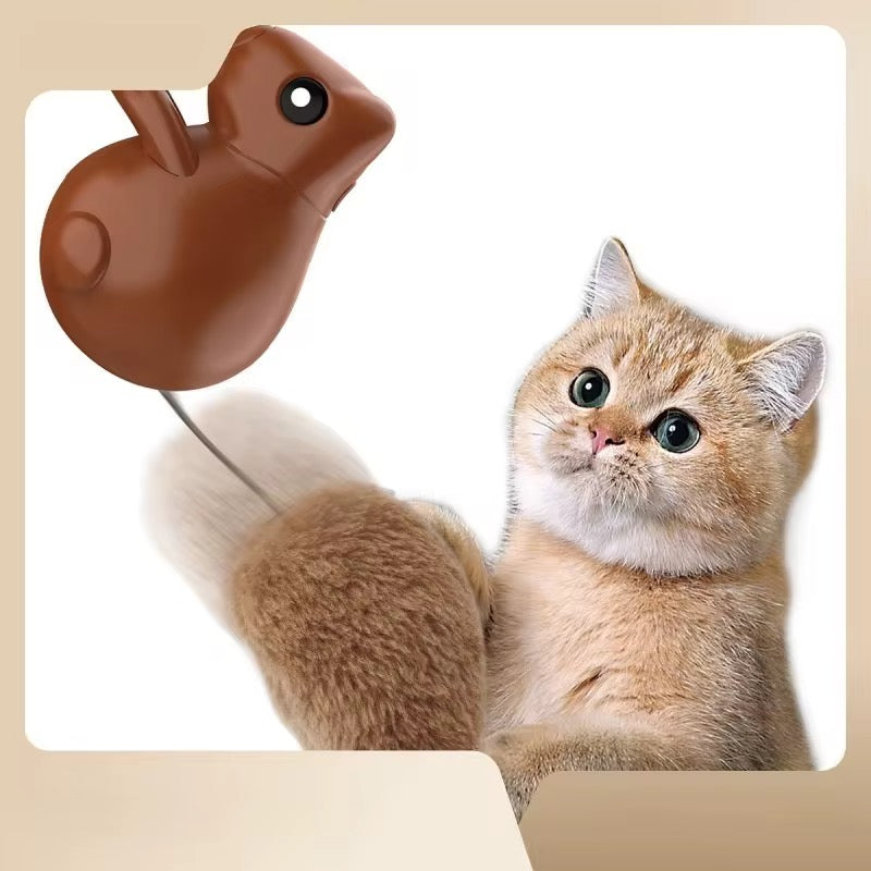 SquiZZ™ Smart Squirrel Interactive Pet Teaser Toy