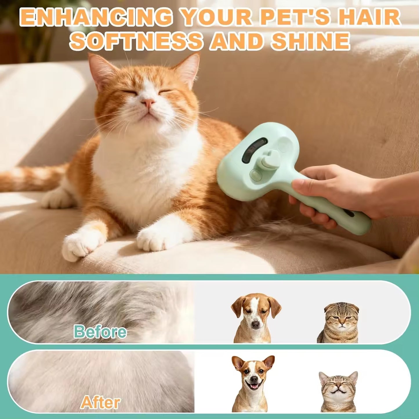 SteamGroom™ Luxury Pet Comb