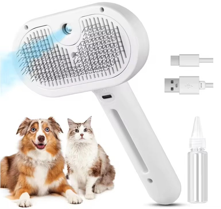 FurMist™ – 2-in-1 Pet Steam Grooming Brush
