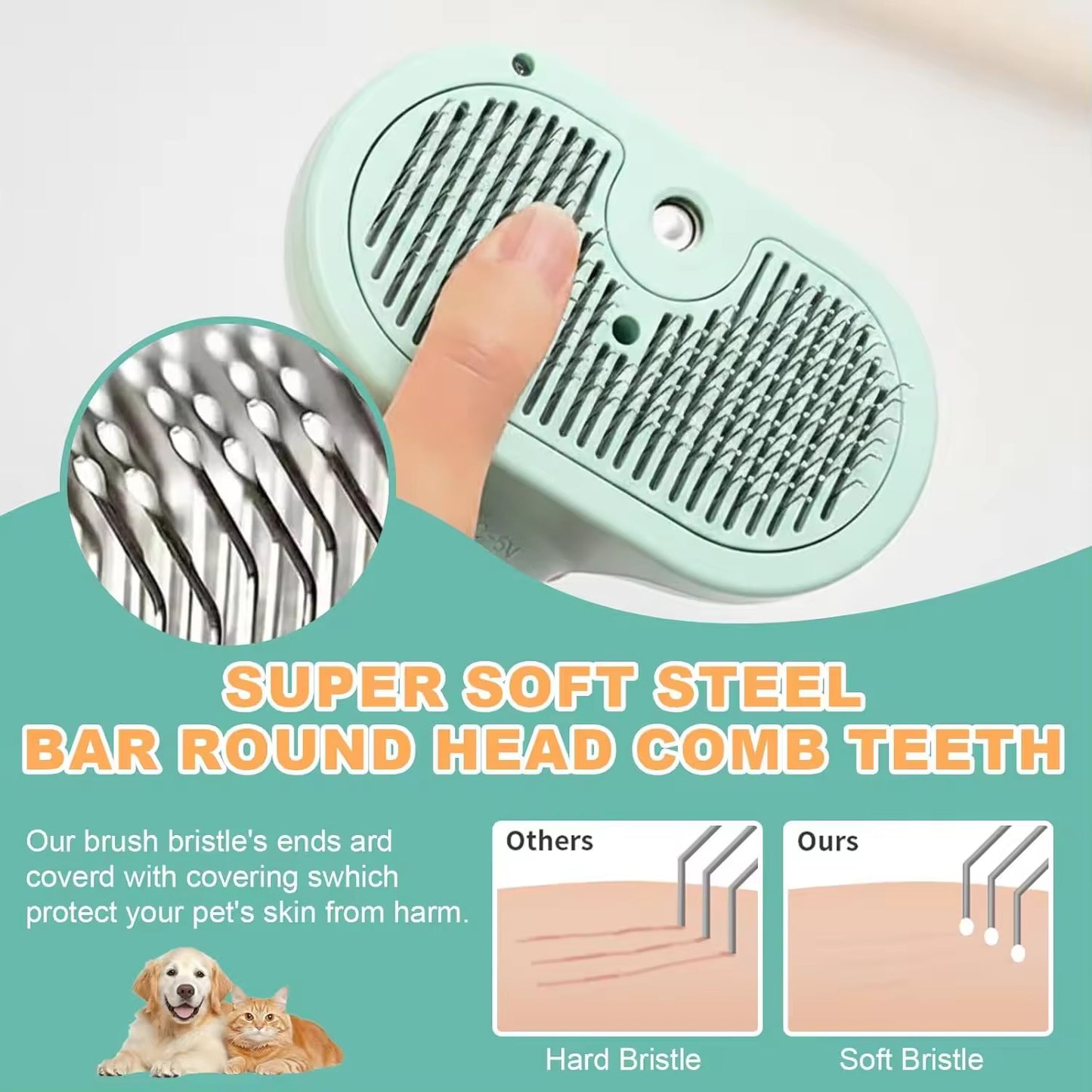 SteamGroom™ Luxury Pet Comb