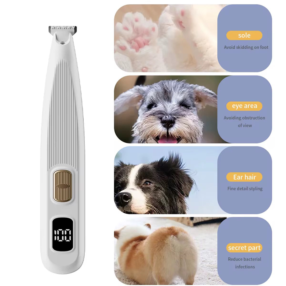 PawEase™ Professional Pets Paw Hair Trimmer