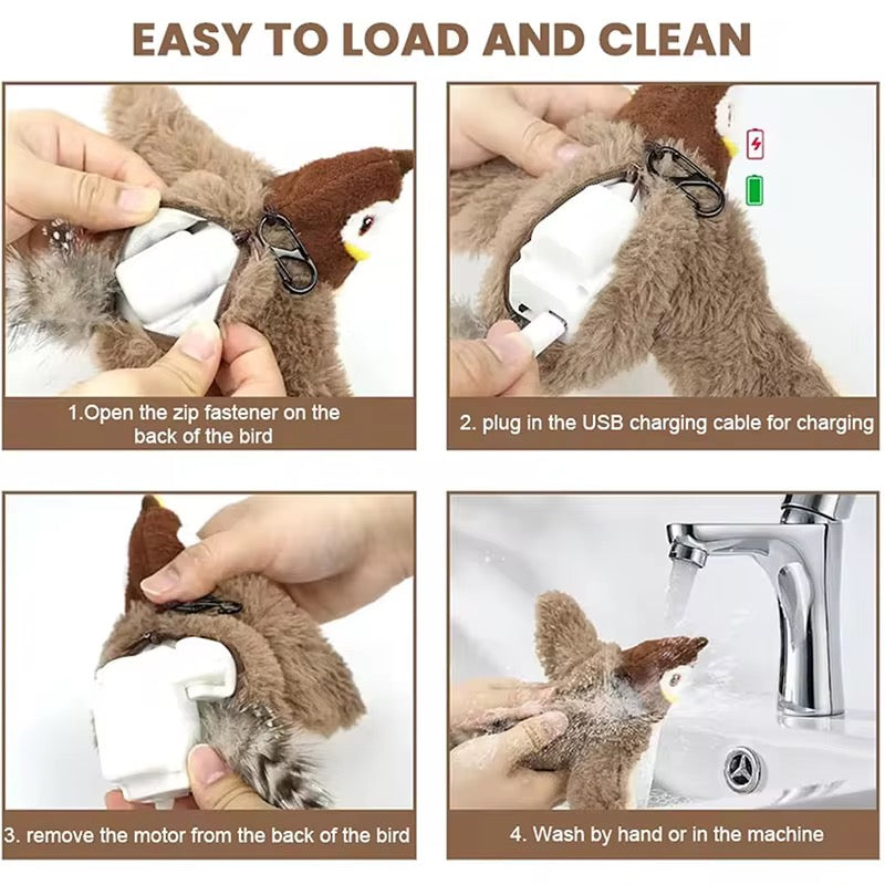 WhiskerWing™ – Motion-Activated Flying Bird Toy for Cats