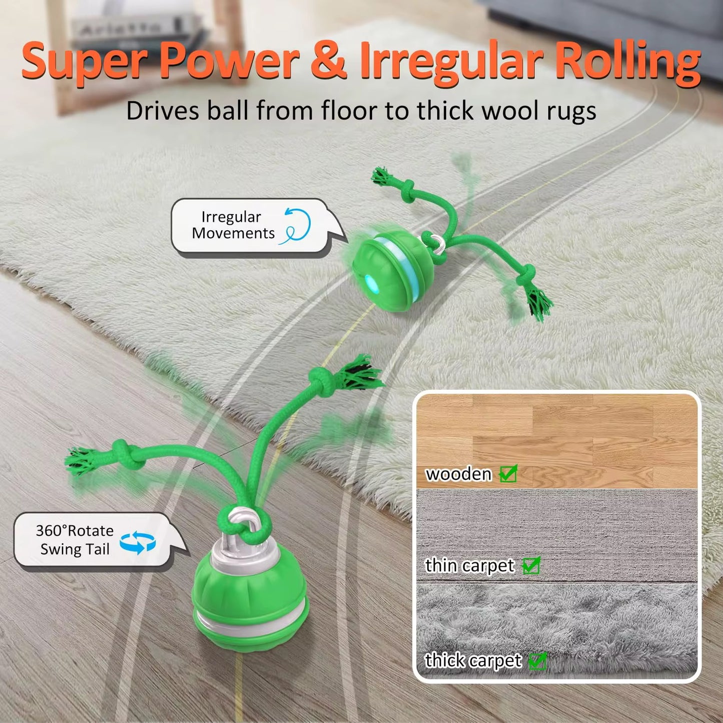 PawRuff™ Turbo Tug Motion Ball