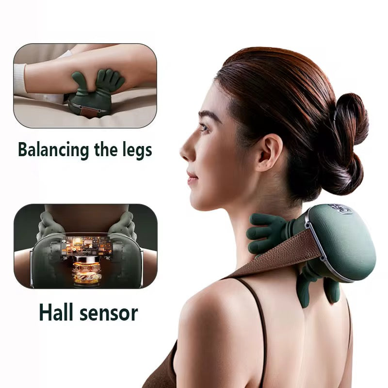 ZenFlex™ Bionic Neck & Shoulder Massager | Deep Tissue Shiatsu with Heat (3-Level Intensity)