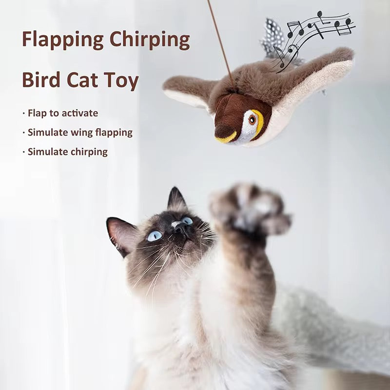 WhiskerWing™ – Motion-Activated Flying Bird Toy for Cats