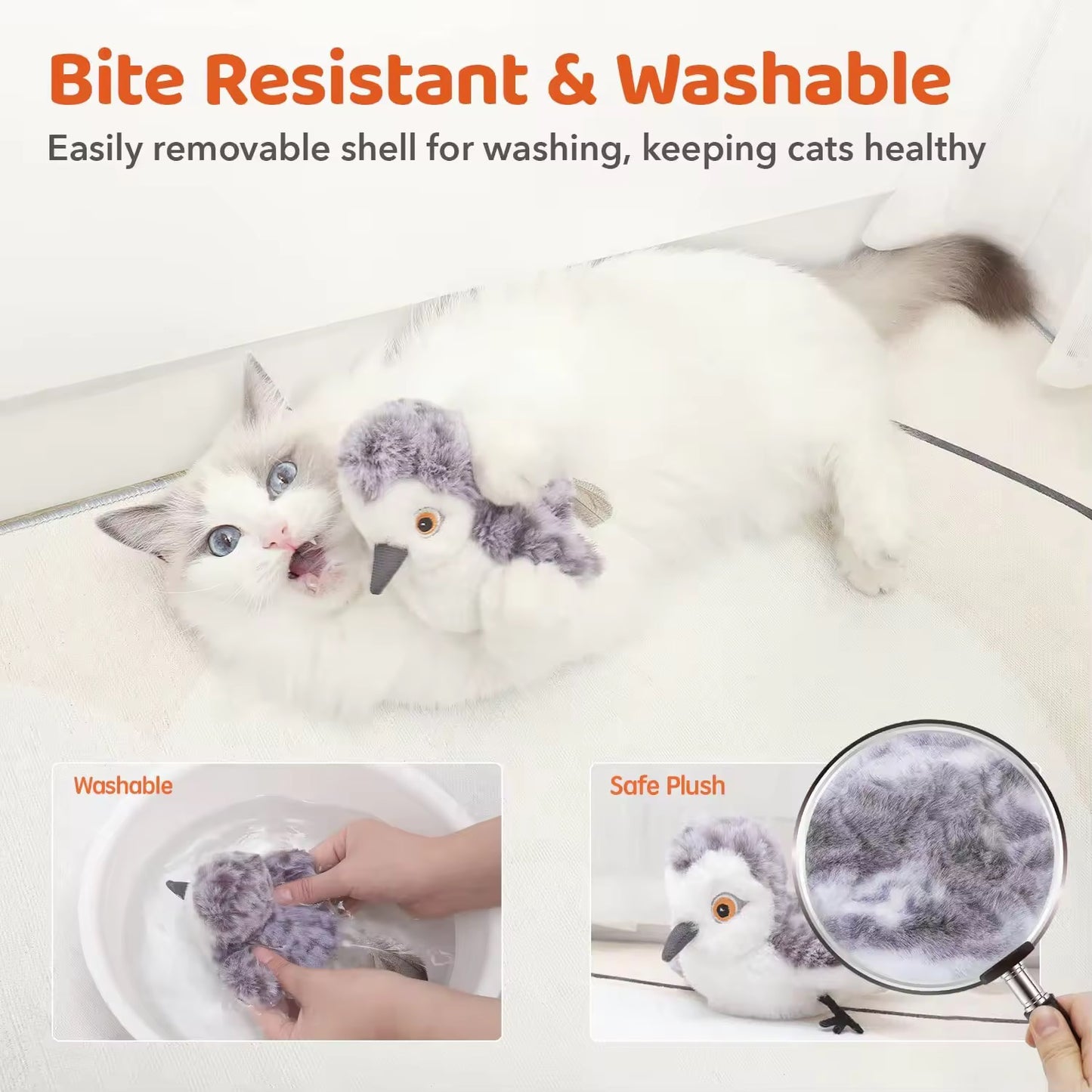 FlapFly™ Interactive Flapping Bird Toy for Cats