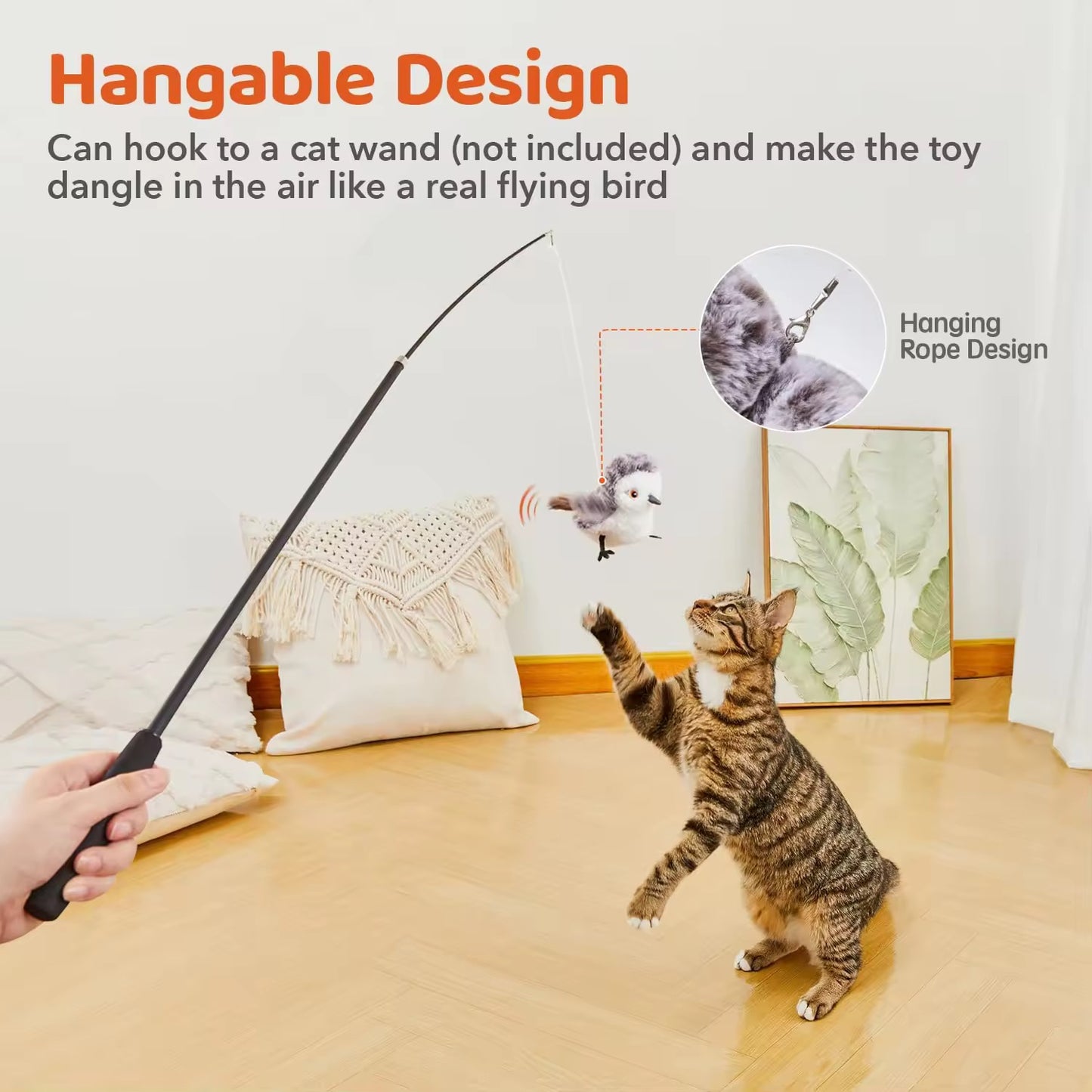 FlapFly™ Interactive Flapping Bird Toy for Cats
